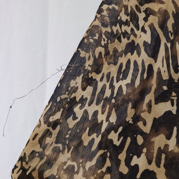 Animal Print Chiffon Blouse 4X - Picture 8 of 8
